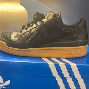 Adidas Black Sneakers with Gum Sole